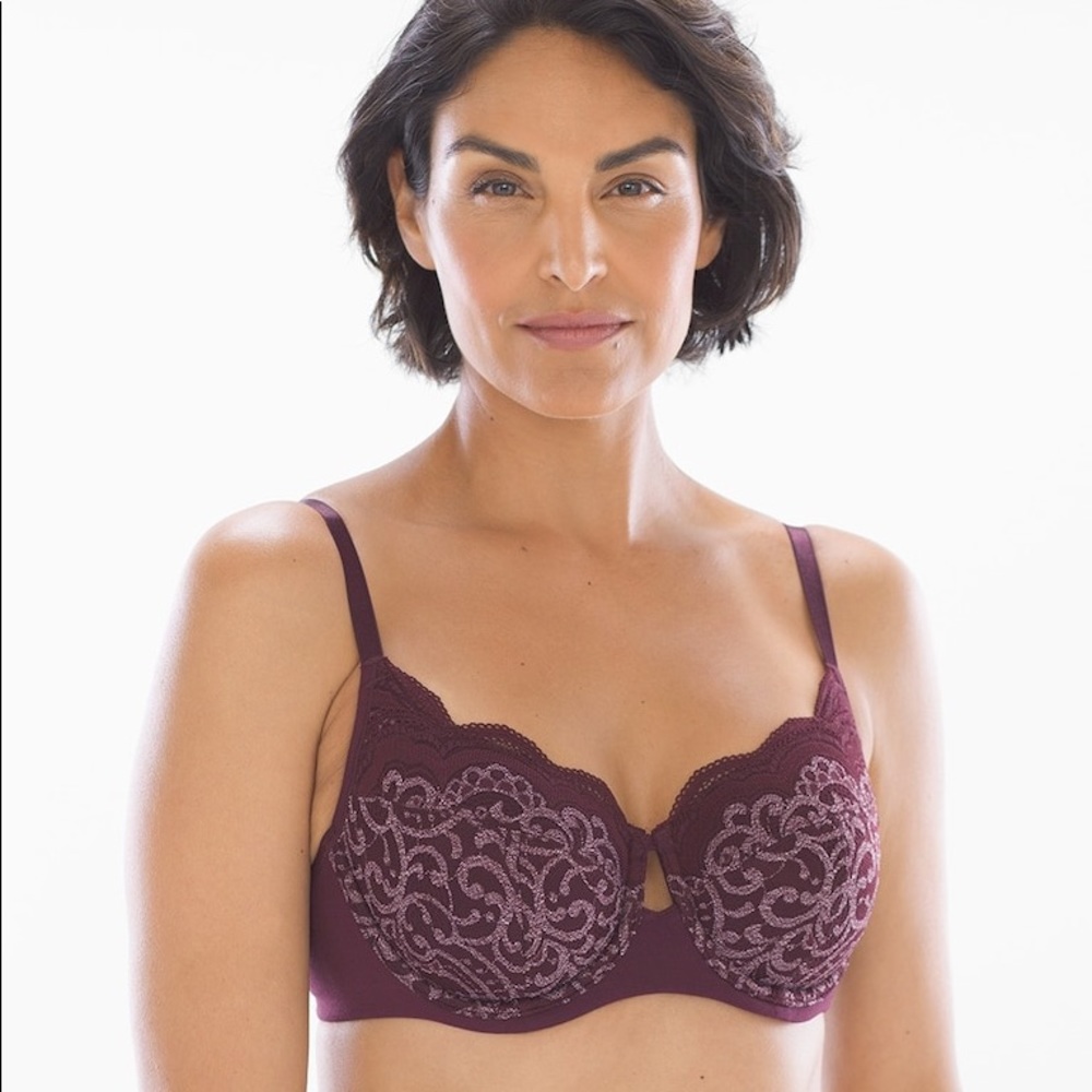36E/DD Soma Merlot Bra Set